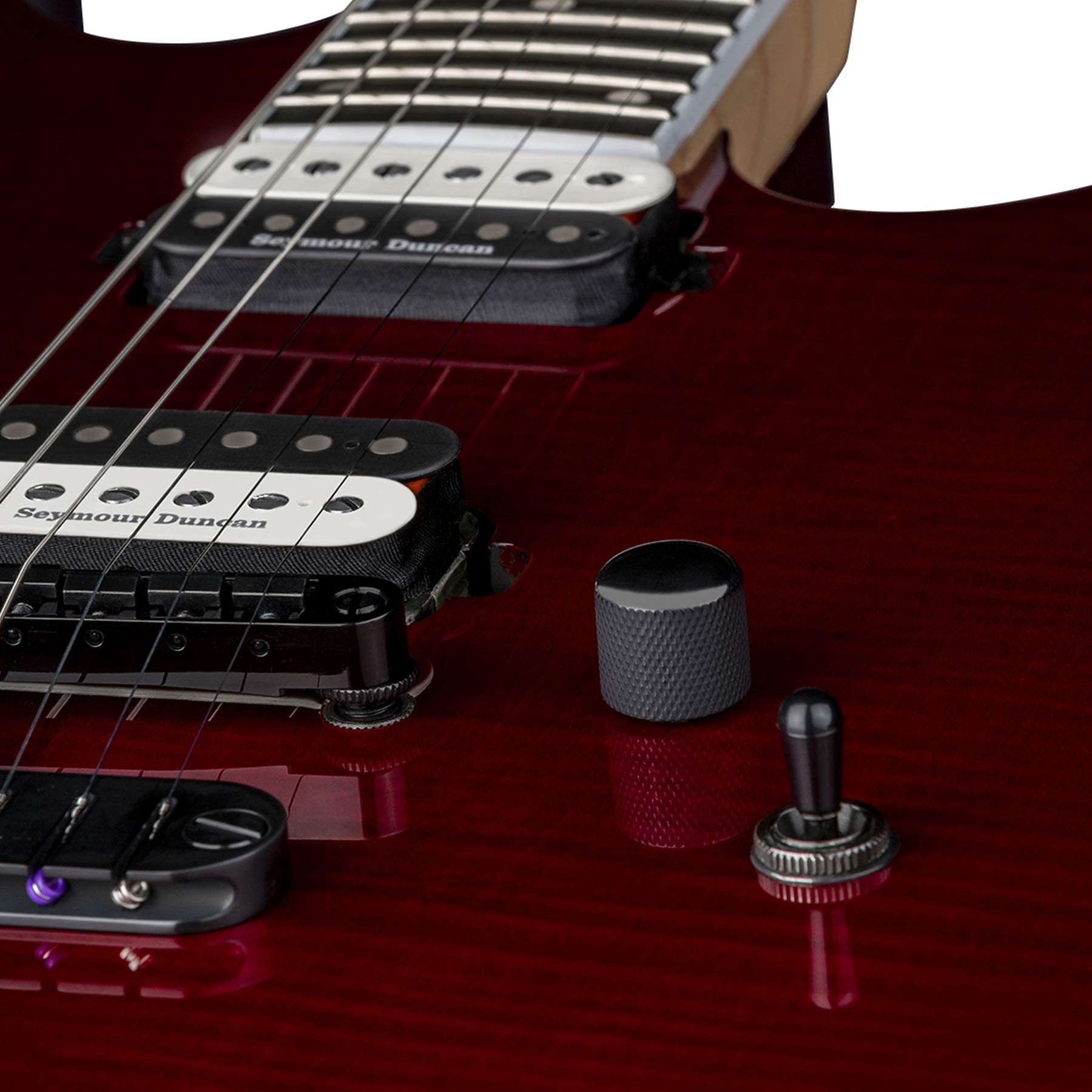 Amazon.com: Dean MD 24 Select Flame Top Electric Guitar, Trans